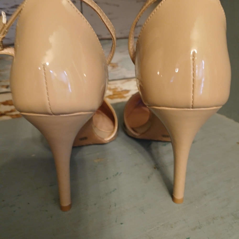 Chinese laundry Los Angeles pointed nude ankle strappy heels size 8.5 - Picture 3 of 6
